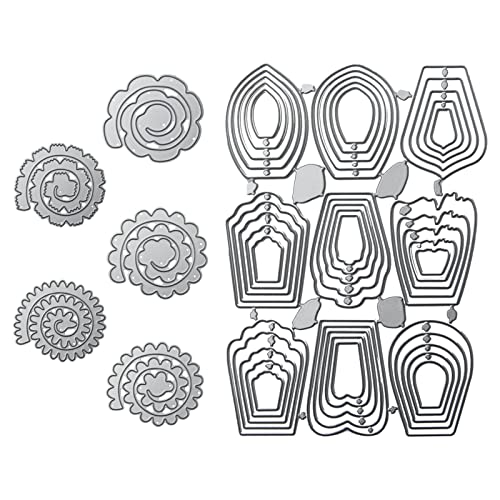 UTMACH Metal Flower Cutting Dies – 3D Plant Templates UTMACH Metal Flower Cutting Dies – 3D Plant Templates