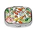 Produktbild Karpfen Koi Blume Lotus Muster einfach öffnen Pillendose Pillendosen für Kinder Tablet Halter Wallet Organizer Fall für Tasche oder Geldbörse