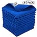 Produktbild FANSIR Mikrofaser-Reinigungstücher, Fusselfreies Superweiches Tuch zum Polieren Waschen, Wachsen, Abstauben, Reinigen von Zubehör, Maschinenwaschbare Dicke Handtücher, 10 Stück (Blau)