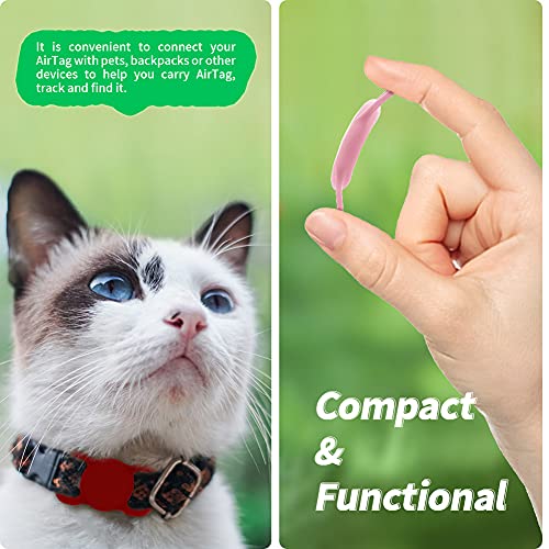 Estojo Protetor Compatível com Airtag para Coleira de Cachorro/Gato,Kucheed Pacote com 2 Acessórios