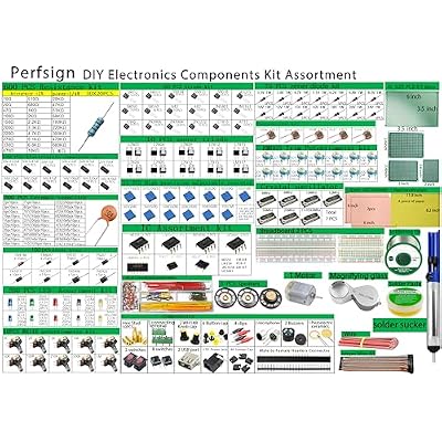 2300PCS XL Complete Set DIY Electronics Component Assortment Box Kit,IC,PCB,Breadboard,Jumper,Magnifying Glass,Resistors,Capacitors,LED,Triode,Potentiometer,Speakers