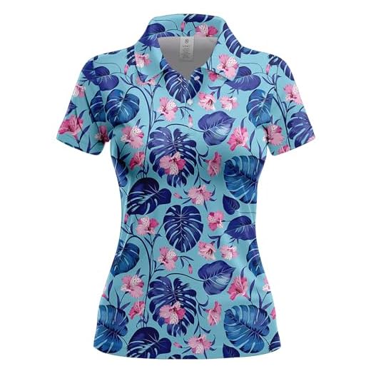 Stylish Womens Hawaiian Golf Polo