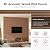 SMARTSTANDARD Wood Slat Acoustic Wall Panels 4 Pack 94"x12.6" Classic Brown, Noise Reducing and Sound Absorbing, Decorative Slat Panels for Home Studio Office Living Room