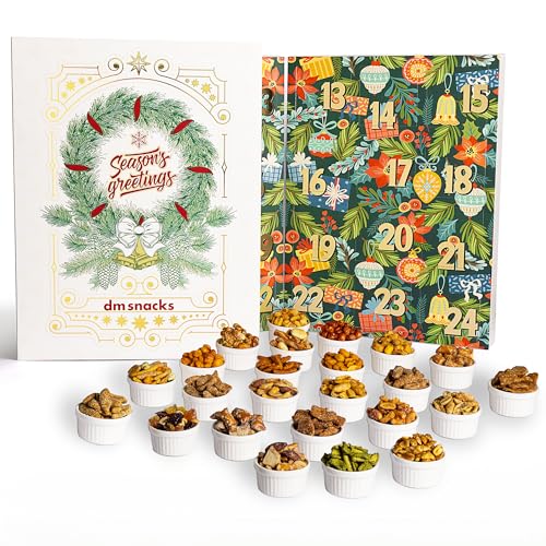 Advent Calendar 2025 Gift Box with 24 Snacks & Candy