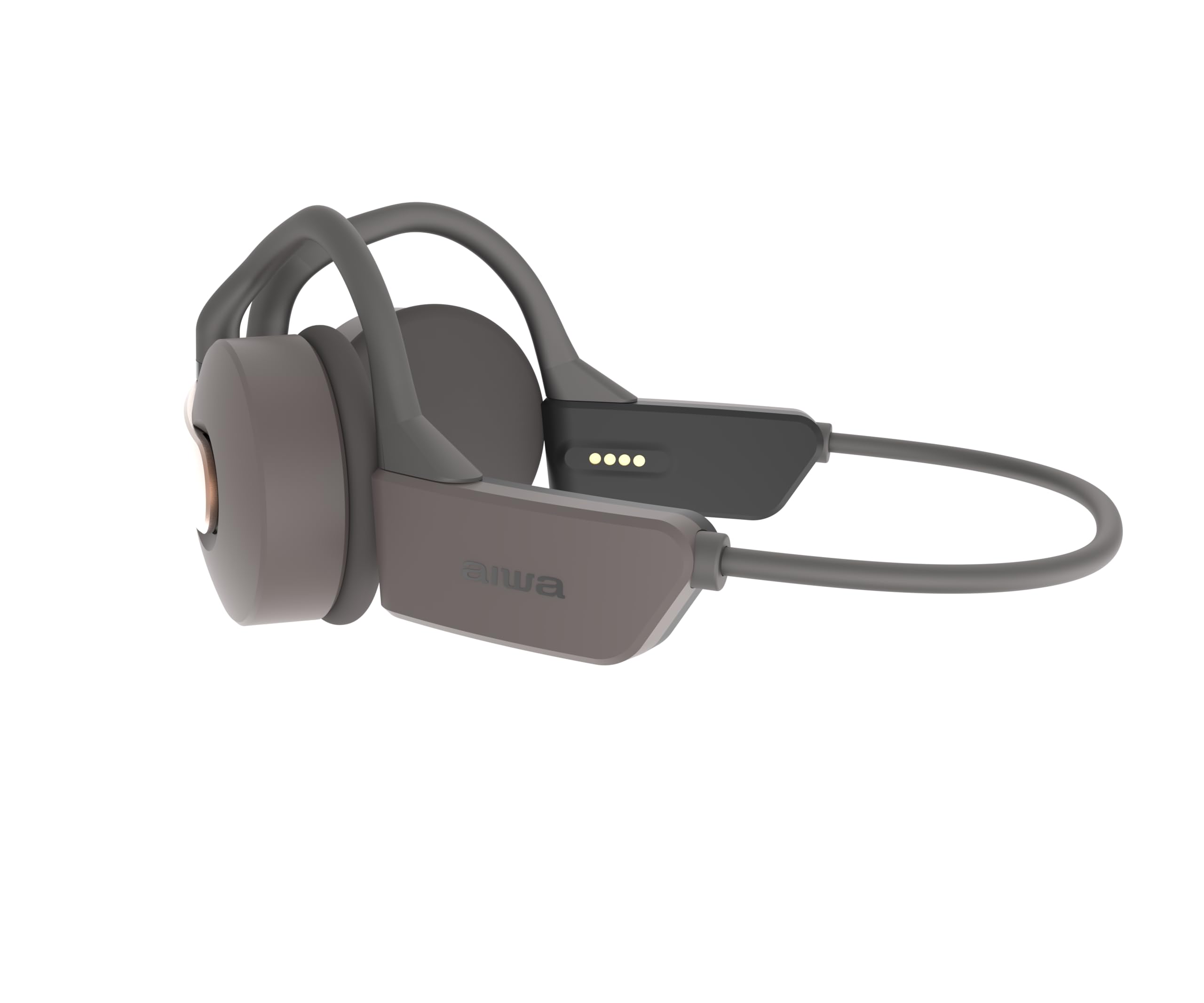 Aiwa HPB-SW20 | Auriculares inalámbricos de Oreja Abierta | Bluetooth 5.3 | Sonido Surround Espacial | Micrófono Manos Libres Integrado | Autonomía hasta 12 Horas | Color Cobre/Grafito