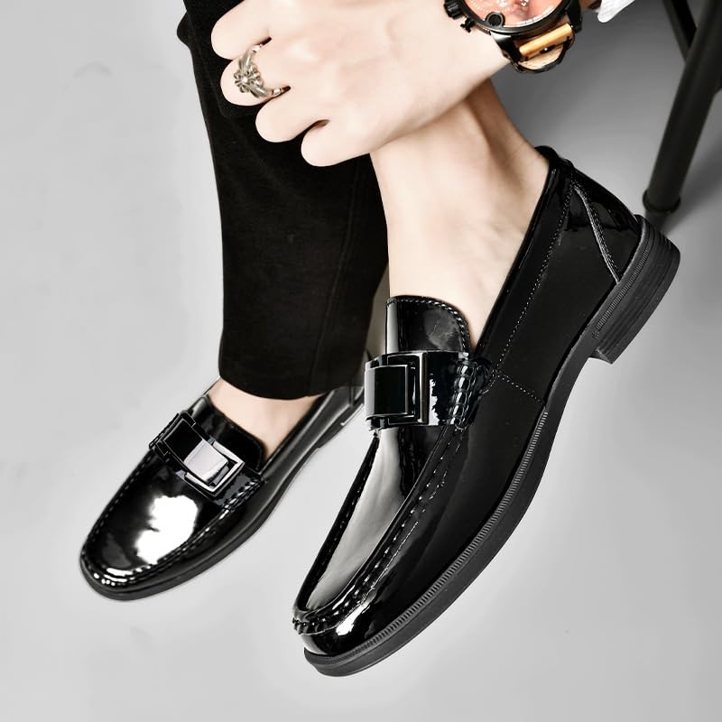 Men's Oxford Dress Shoes Genuine Leather Classic Slip-On Formal Business Tuxedo Shoes for Wedding Party3