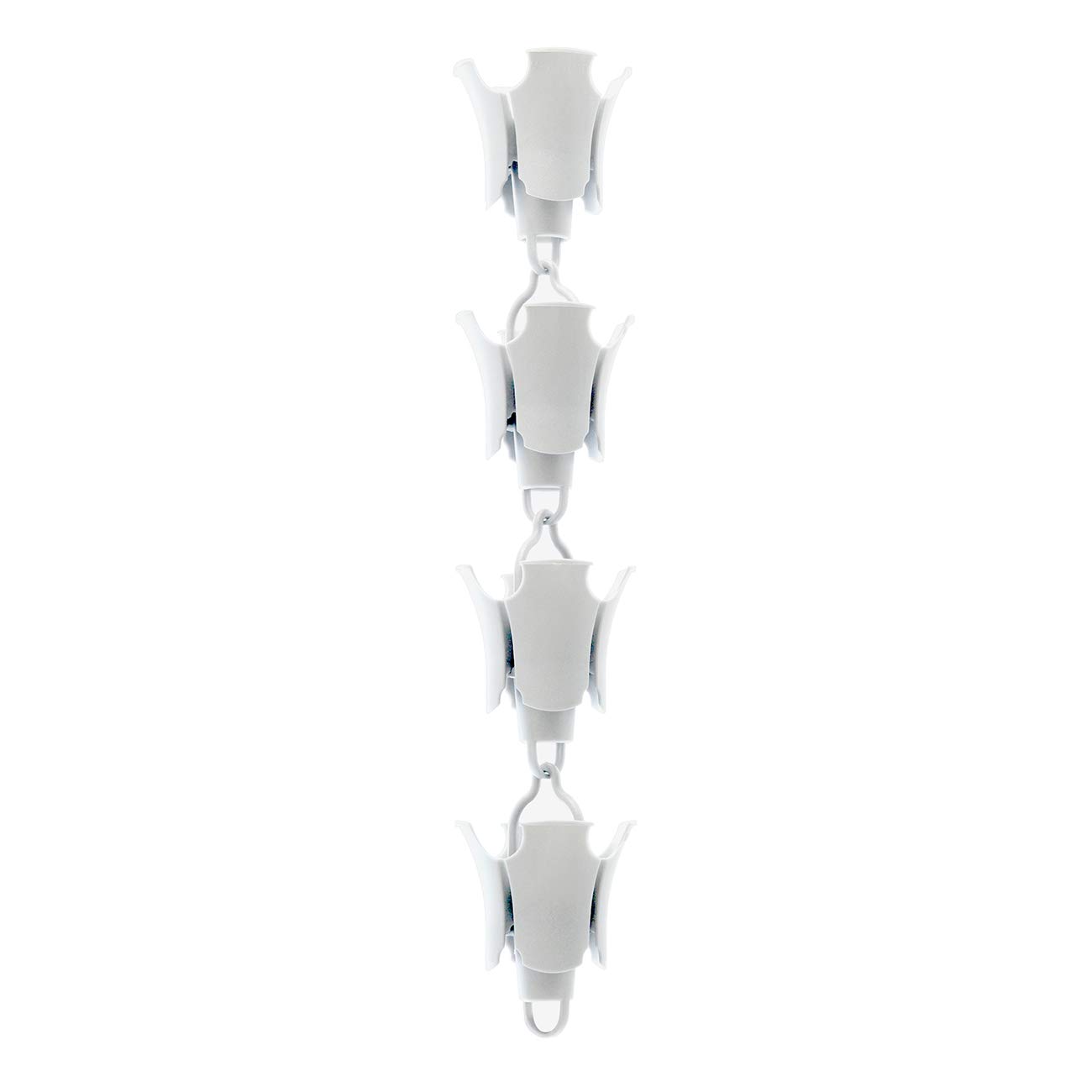 FIRST PLAST RAIN1B Gocciolatoio Componibile Catena Pluviale 1 m Bianco