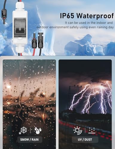 DIHOOL 30A 400V DC Solar Isolator Switch Circuit Breaker with IP65 Waterproof Enclosure - Image 3