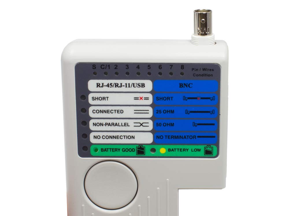 Good Connections Alcasa GC-N0097 Tester per cavi di rete UTP/STP Grigio