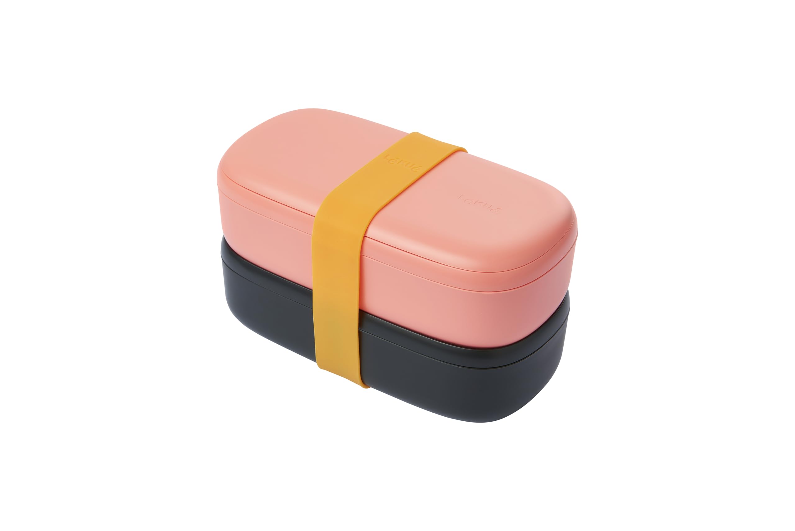 Lékué Airtight Container for Transporting and Preserving Food, Polypropylene, Coral, One Size