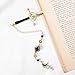 Celavoy Charm Acotar Sword Bookmark - Fantasy Vintage Metal Book Marks Page Mark with Crystal Beads Moon Stars Charms for Women Men Students Teachers Reader Reading Lovers Birthday Gifts Accessories