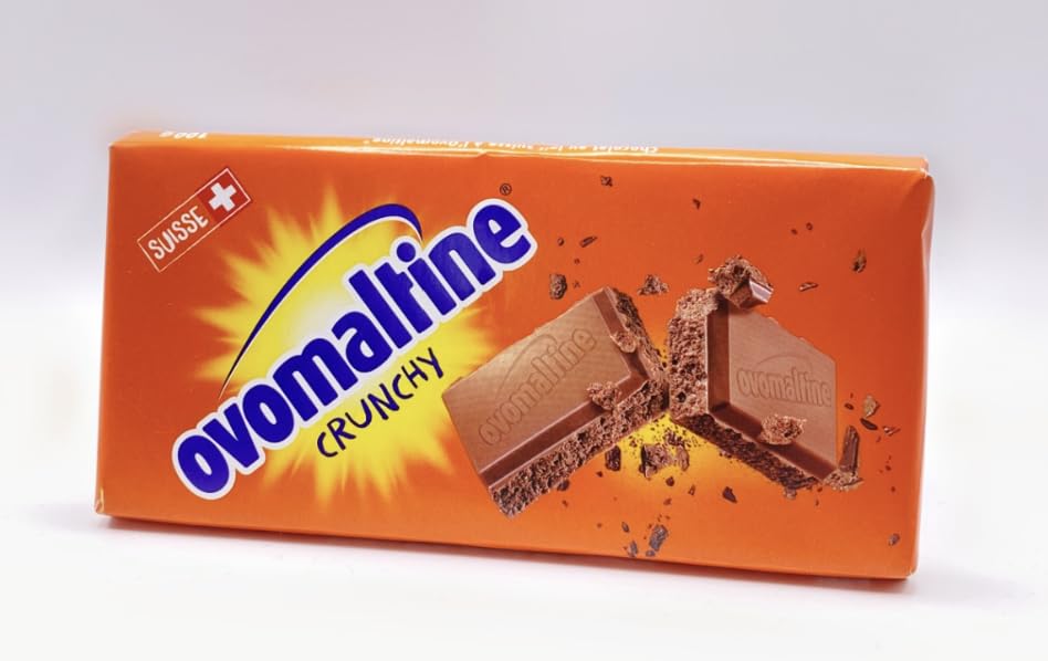 Ovomaltine Crunchy Swiss Milk Chocolate Bar,100gm