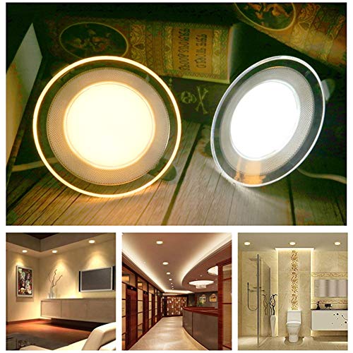 Focos empotrables LED para techos con poco espacio, luces de 6W tricolor 7