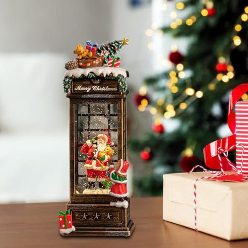 Boule à neige musicale de Noël pour décoration de table et bureau - 5