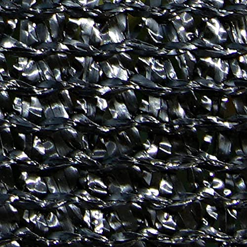 Filet d'ombrage pour serre 5x5m noir avec protection UV et oeillets - 6