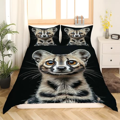 Housse de couette 160x200 animaux en microfibre douce avec fermeture éclair - 3
