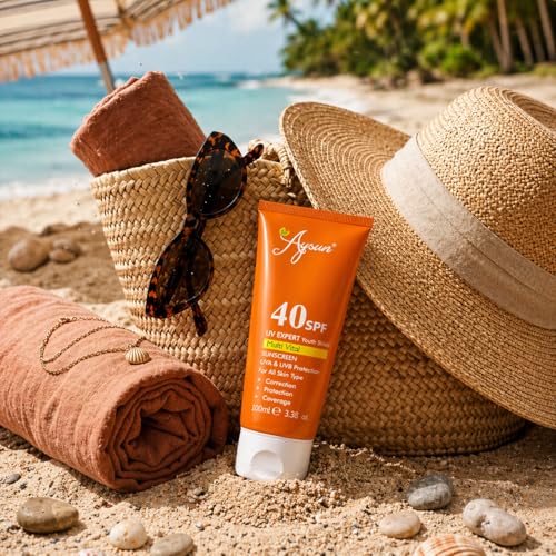 Image of Aysun Sunscreen Aqua Gel SPF 40 For Oily, Dry, Acne-prone Skin | Ultra Lightweight Texture I Non-Greasy I No White Cast | Broad Spectrum Protection & Blue Light Protection | For Men & Women (100 g)