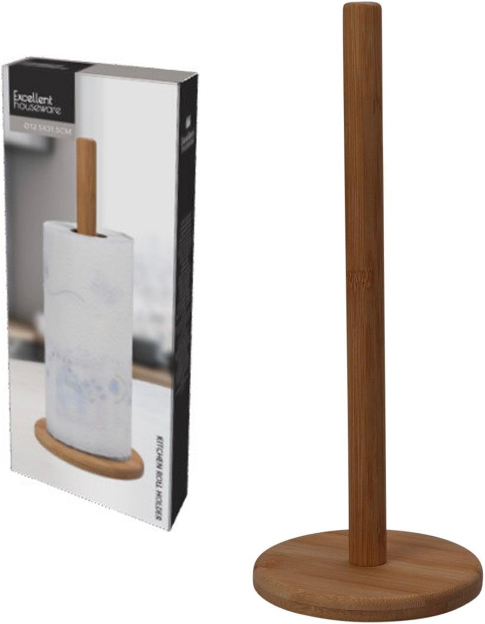 Bamboo Kitchen Roll Holder – Kitchen Gadget For Home – Lightweight And Scratch-Resistant. Kitchen Roll Holder Wood