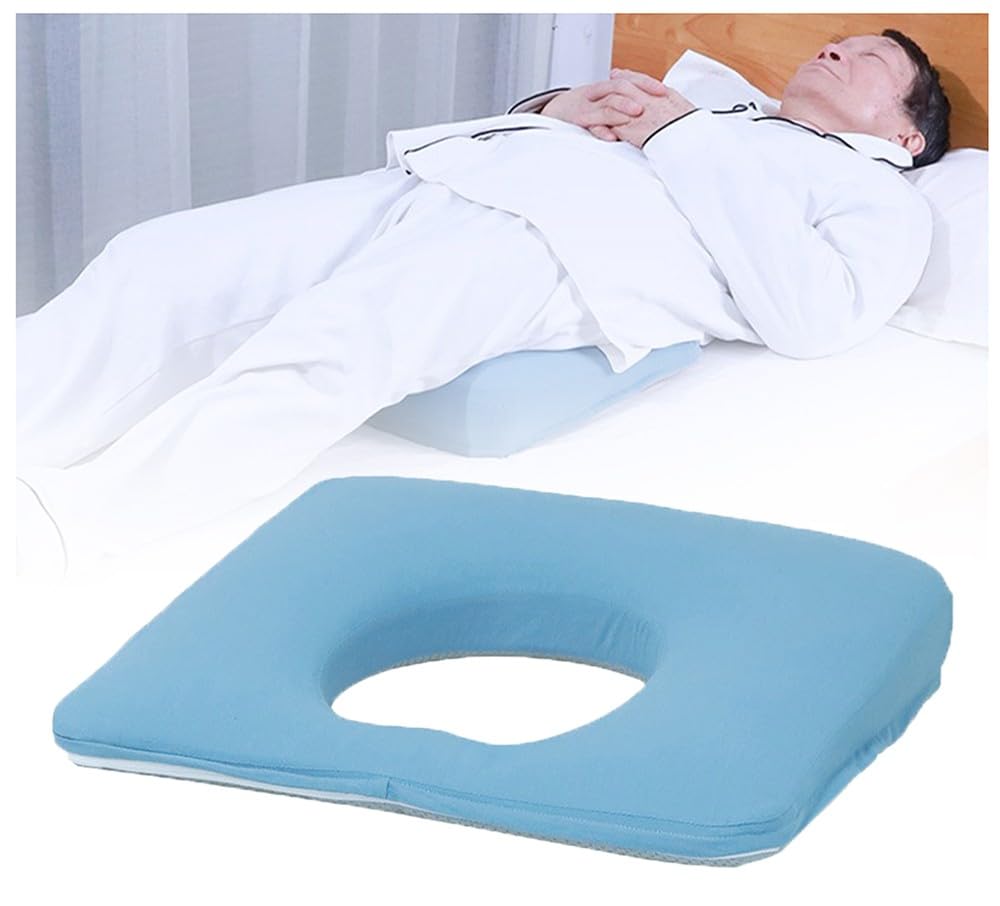 Cojín Antiescaras Impermeable De Cuero PU, Cojín para úlceras por Presión En El Sacrocoxígeo para Personas Mayores, Postrado En Cama