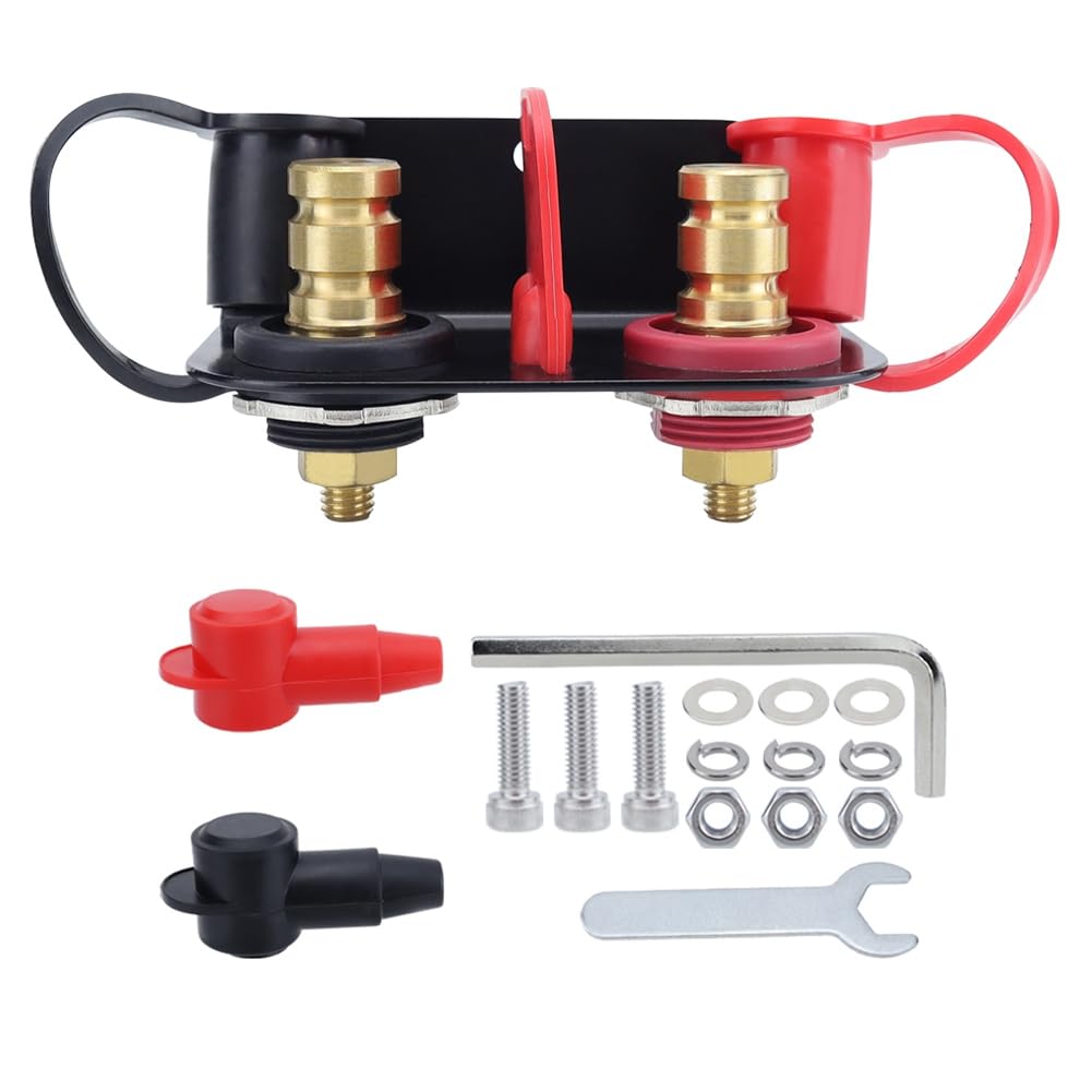 Kit de connexion de charge de batterie avec plots déportés et support robuste pour camping-car