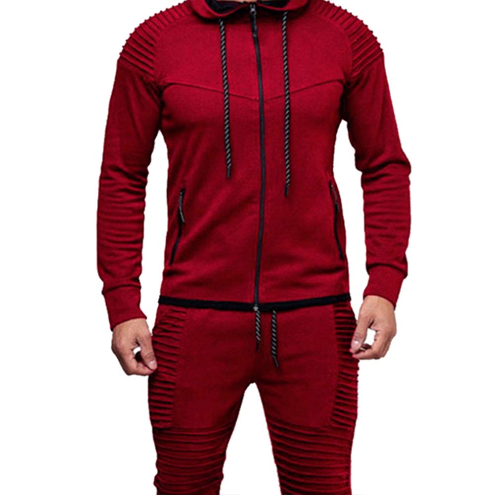 amropi Herren Jogginganzug Trainingsanzug Sportbekleidung Männer Sweatjacke und Trainingshose Sportanzug