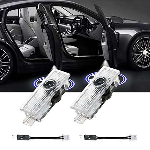 2 piezas Proyector Logo Puerta Coche,Luces LED Bienvenida Coche,Iluminación Logo Puerta Proyector,Iluminación Entrada Compatible con Serie 1 2 3 4 5 6 7 X1 X2 X3 X4 X5 X6 (B/2 piezas) Cover