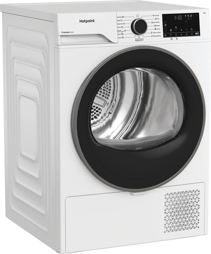 Hotpoint CHD84MWBSEE Sèche-linge Pompe à Chaleur 8 kg Silencieux 64 dB Blanc