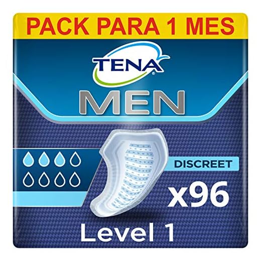Tena Men Level 1, Monats-Paket mit 96 Einlagen (8 Packungen je 12 Einlagen)