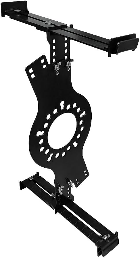 Wheel Fitment Tool, Wheel Offset Measuring Tool Tire/Rim Fit Size Measuring Mockup Tool Fit for 14" to 22" Wheel Diameters and 7" to 17" Wheel Widths, 5-Lug Pattern