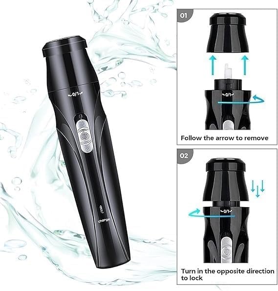 Rasatore per peli del Naso, Professionale USB Ricaricabile, Pulizia dei peli dell'orecchio e del Naso, indolore, Facile da Pulire, Unisex