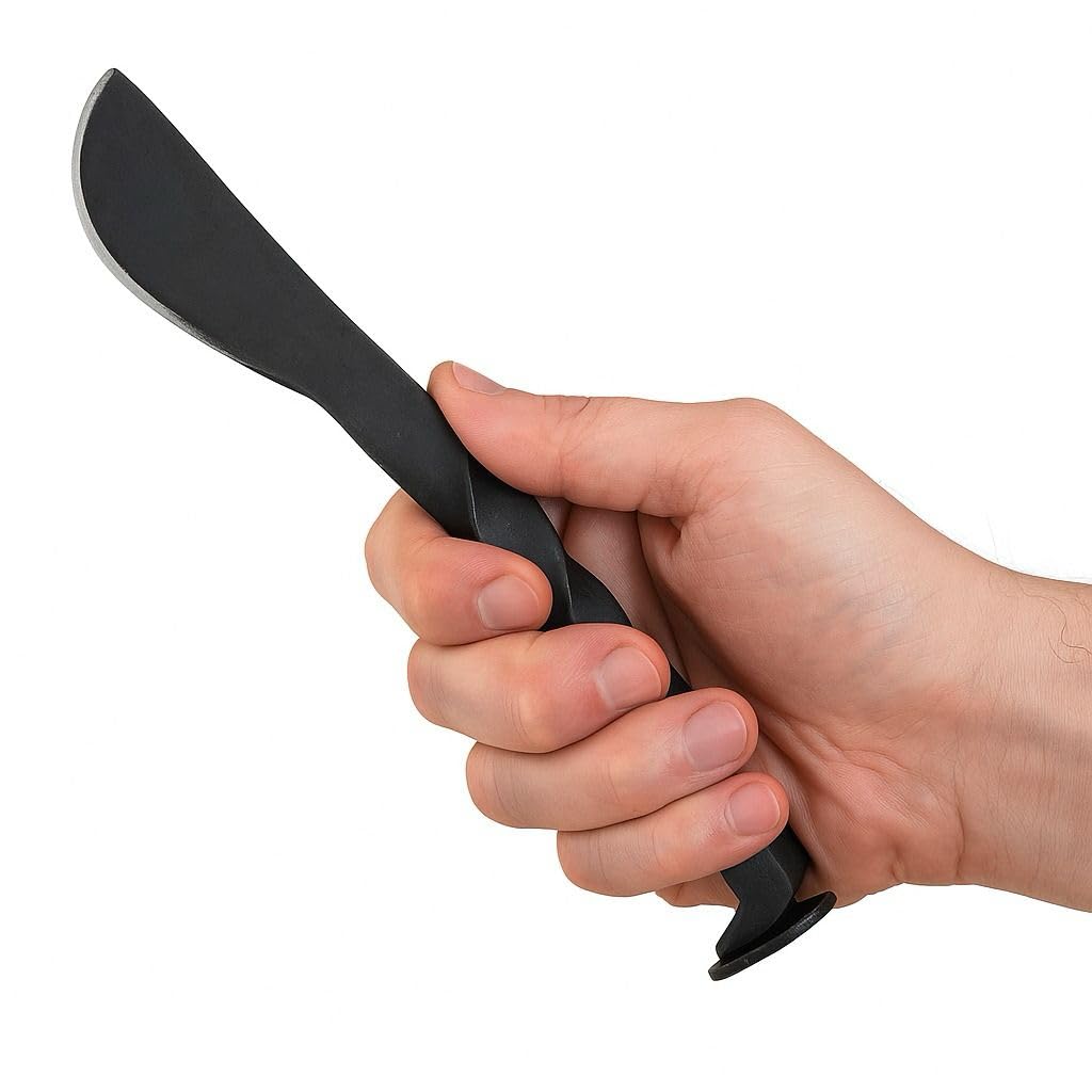 Lord of Battles Medieval Knife Camping Spike Knife Hand Forged Iron Twisted Handle Functional Medieval Knife Perfect for Historical Reenactments, Camping & Outdoor Activities