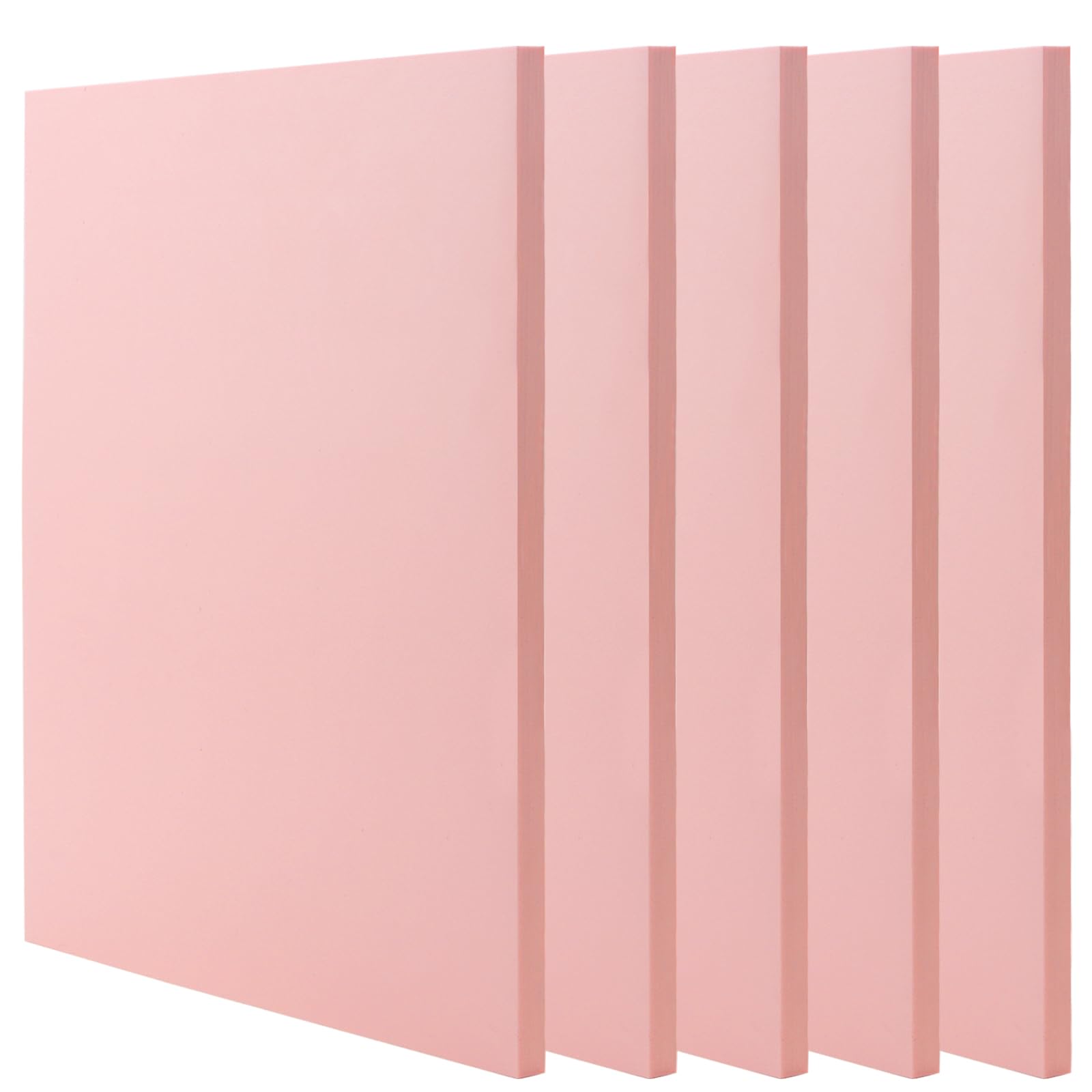 5 PCS Pink A4 Rubber Carving Blocks, 8.3 x 11.8 Inch Large Stamp Carving Blocks, Soft Rubber Stamping Block, Linoleum Blocks for Printmaking, Engraving Crafts