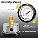 AetralYB 60PSI Pool Filter Pressure Gauge, 2 inches Dial, 1/4