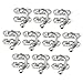 HEMOTON 10pcs Wooden Box Door Latch Toggle Hasp Hook Chest Lock Clamp Latch Hook Toolbox Lock Mini Decor Replacement Hasp Toggle Catch Lock Swing Arm Lock Clasp Iron White Hardware Vintage