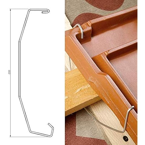 250x Seitenfalzklammern Sturmklammern Sturmklammer Tondachziegel MD-416 Cover