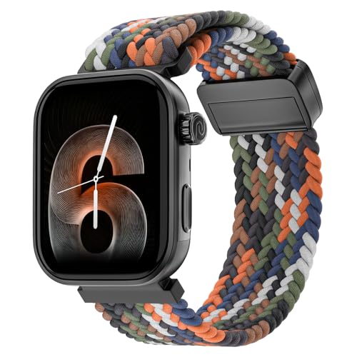 Image of Noise Pro 6 Smart Watch:Intelligent AI, Endless AI Watch Faces, AI Companion, 1.85 inch AMOLED, EN2 Processor, Nebula UI 2.0, Emergency SOS, Compatible with iOS & Android(Prismatic Weave)