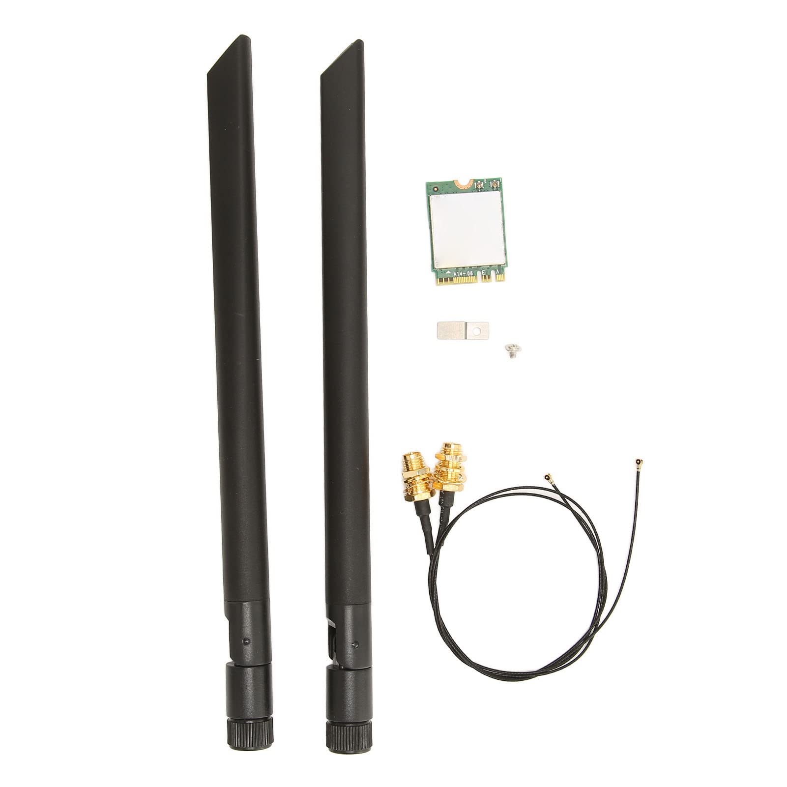 SIXRUN WiFi 6E Scheda Wireless, 5374Mbps NGFF M2 (Antenna con cavo a