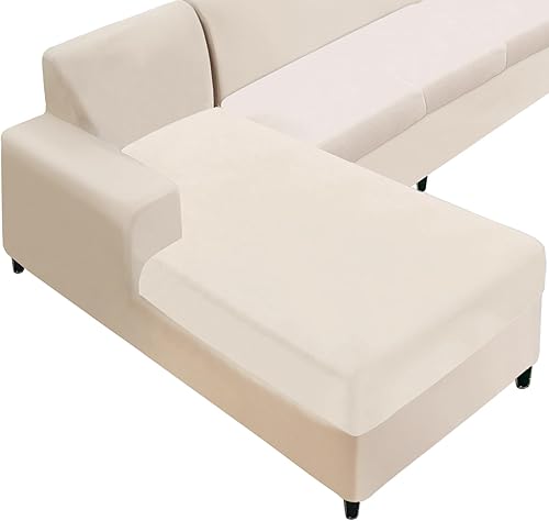 Miniatura 7 de NAISI Fundas de cojín para sofá, 3 piezas, de terciopelo, elásticas, para asiento o respaldo, fundas individuales suaves para sofá seccional (3