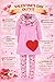 Unique Baby Girls Toddler 3 Piece Valentines Day Matching Heart Print Legging Set (7t, Pink)