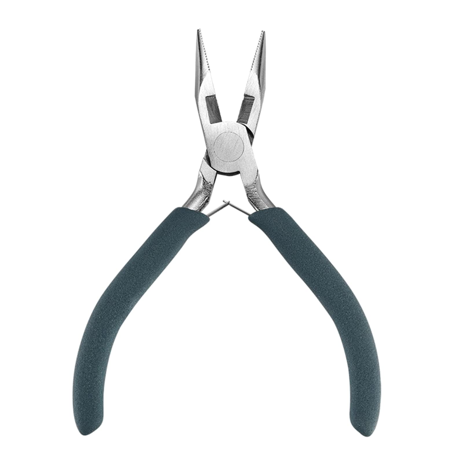 Chain Jewelry Pliers Flat Nose Jaw Pliers Wire Looping-Forming Jewelry Finding Making for-Loops Jump-Rings Wire Crimping Bead Crimping for Hair Making Tool Fishing Electrical Stainless-Steel Nose &