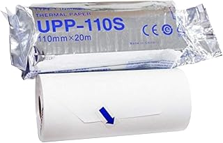 Roll Thermal Printer, 110mm x 20m, Black and White (Pack of 1 Roll)