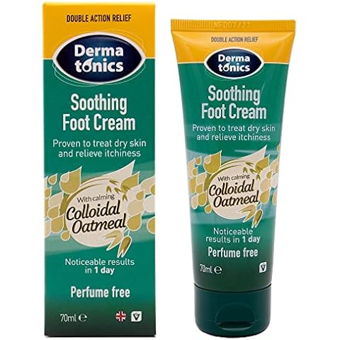 Dermatonics Soothing Foot Cream with Calming Colloidal Oatmeal | Rapidly Soothes and Relieves Itchiness Caused by Athlete’s foot, Diabetes, Dermatitis or Other Dry Skin Conditions | 70 ml Cover