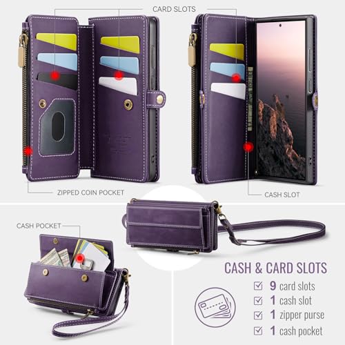 Étui Samsung A54 5G Asuwish Violet Éviter Rayures Écran - 3