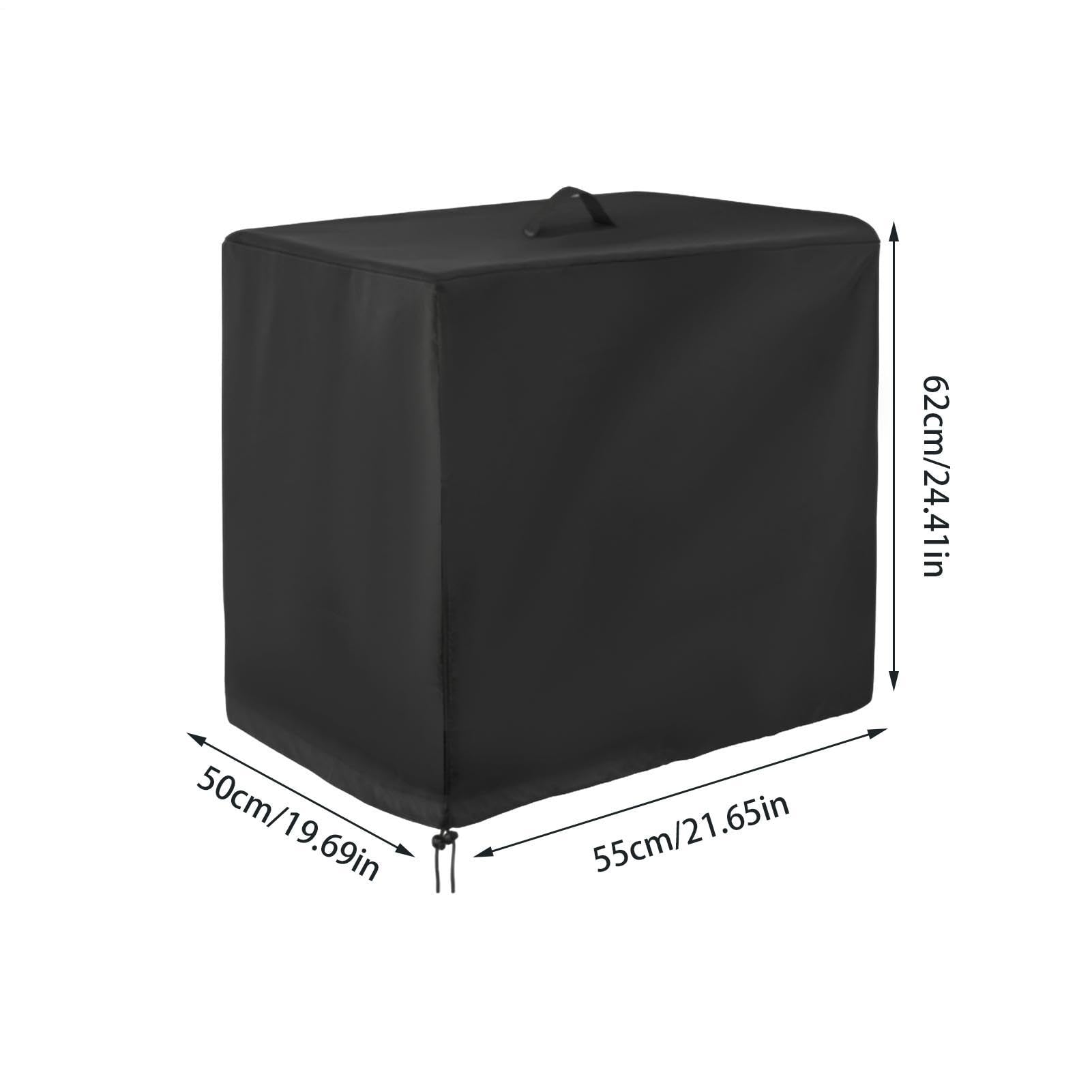 Cubierta para Bomba De Piscina - Cubierta Impermeable Antiarena,con Cordón y Cremallera para Equipo de Piscina - Protección contra Viento Lluvia Residuos Sol y Evaporación de Agua en