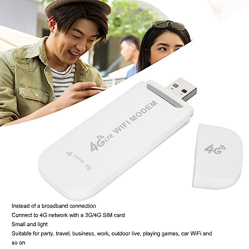 Image of 4G LTE USB Modem Dongle with SIM Card Slot, Mobile Router Hotspot for Phone PC Laptop Tablet, 10 Users Sharing, Portable Travel Network Mini Router