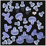 Hochwertige Materialien: Hergestellt aus hochwertigem PVC-Weichgummi, langlebig, kollisionssicher, rutschfest, stoßfest, transparent, unter dem Glas fast unsichtbar.