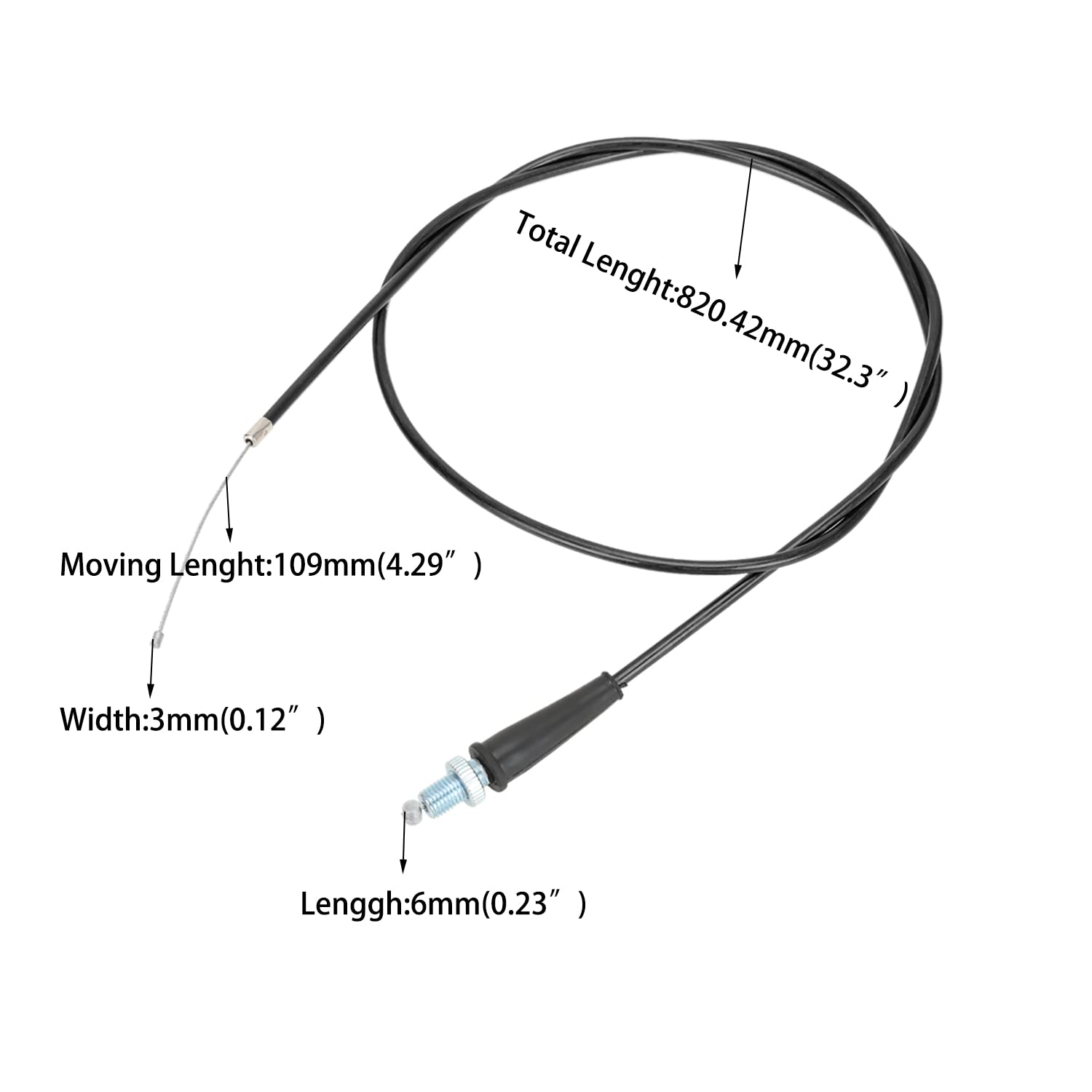 Para 50cc 70cc 90cc 110cc 125cc Cable De Acelerador Para Moto Pit Bike 50cc- 125cc - Compatible Con SDG, SSR, ROKETA, SUNL Y Más Cable Throttle SSR Roketa - Foto 8