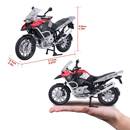 Maisto 1:12 Scale BMW R1200GS Model Motorbike, Yellow, 4.7 x 8.6 x 2.7 inches - Image 4