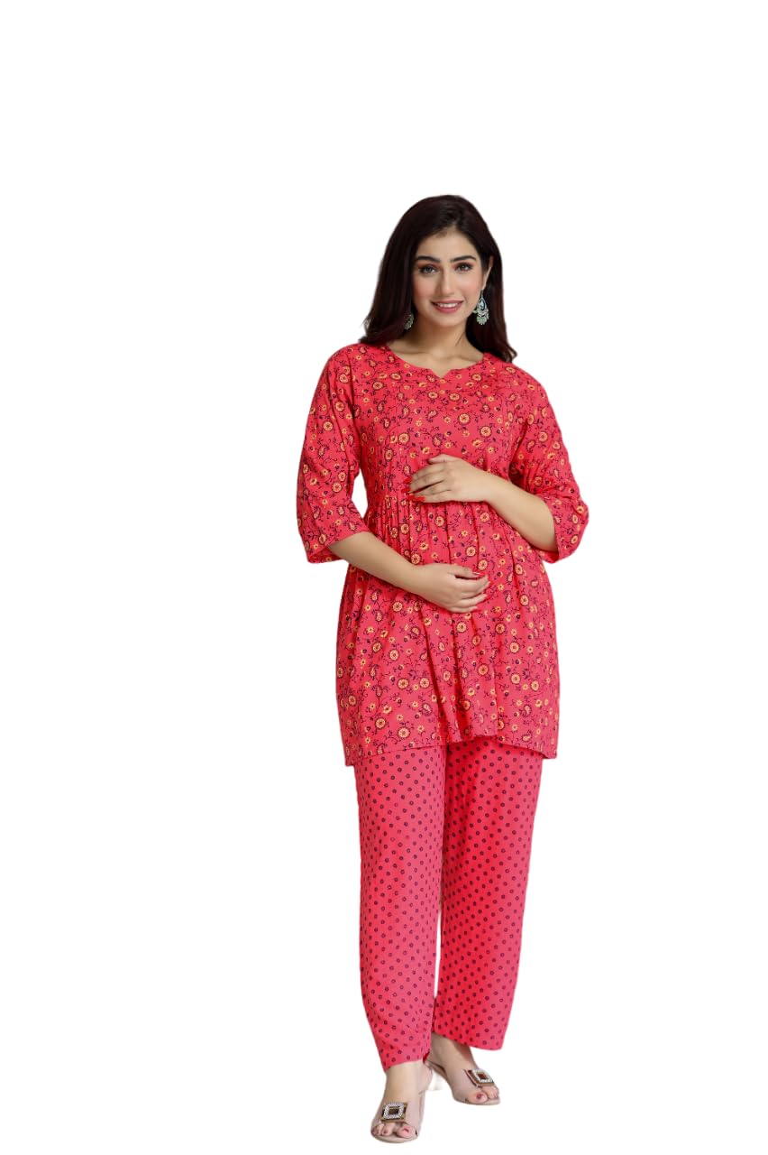royal pink fashion Stylish Womens Cotton Printed Night Suit | Top & Payjama Set_120-picture-46
