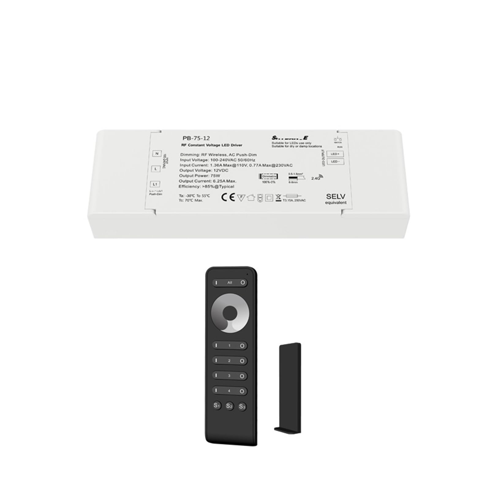Lampe à Tension Constante LED 12V 24V pilote sans fil pour ambiance salon